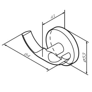 Двойной крючок для полотенец AM.PM X-Joy A85A35699 золото